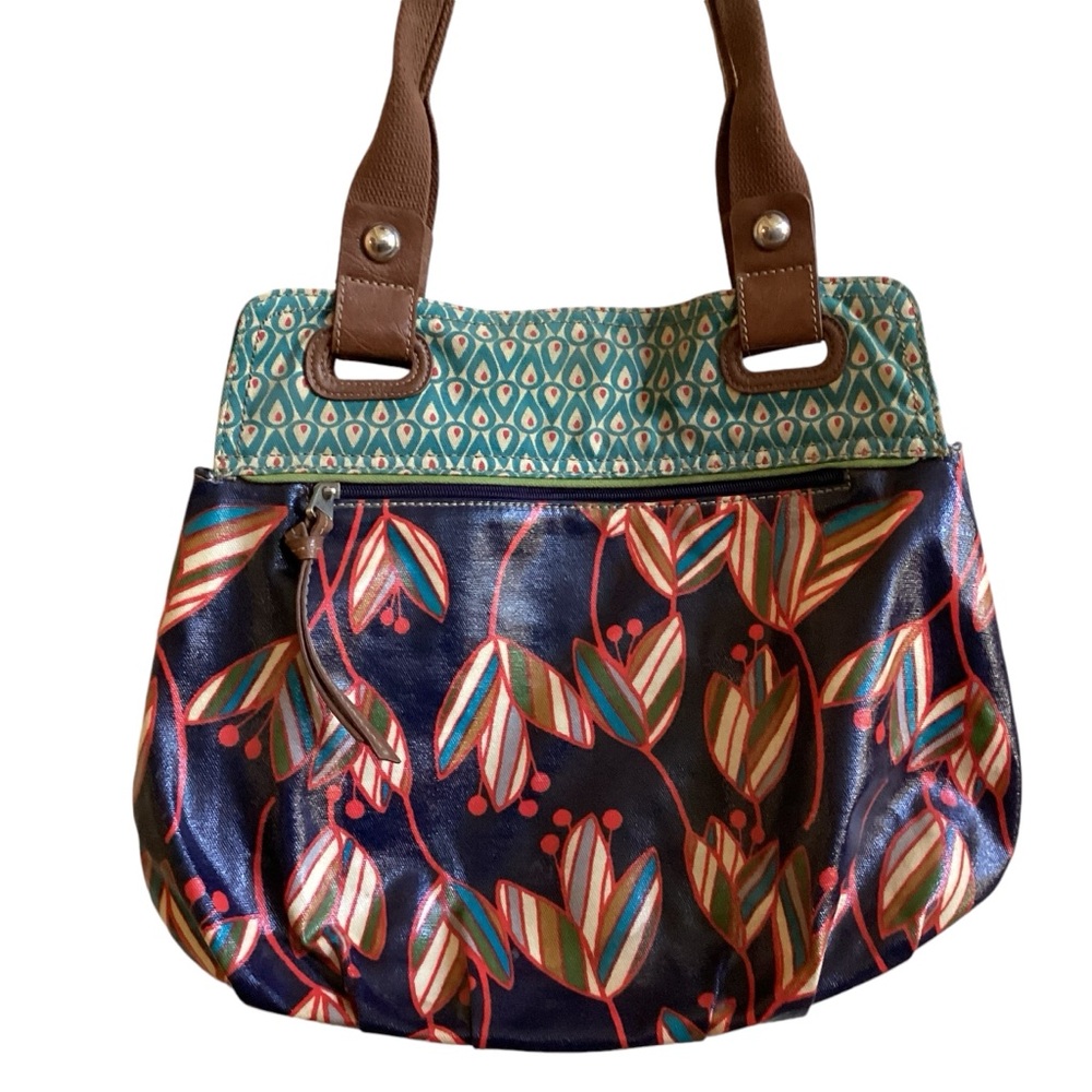 Fossil Canvas Boho Mixed Print Tote Bag - image 1